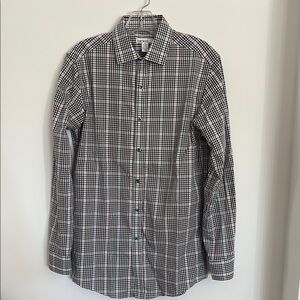 Bar III Black and White Checkered Men's Shirt